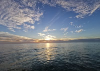 crepúsculo bahía de Cádiz
