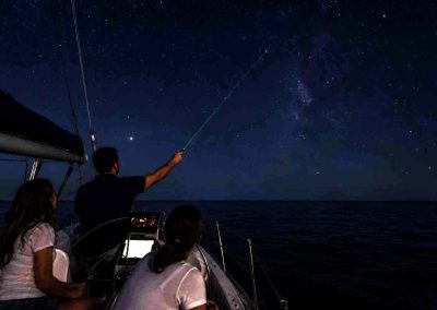 Monitor starlight mostrando astros desde el barco