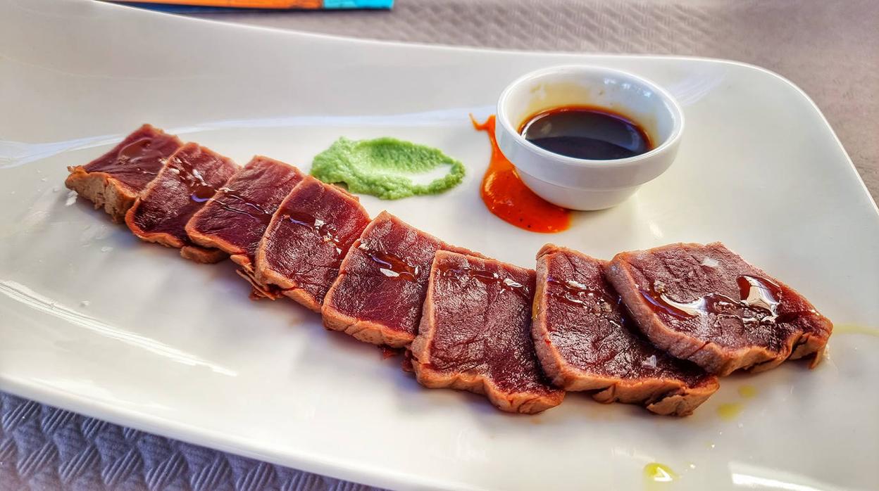 Plato de degustación de Atún rojo de almadraba