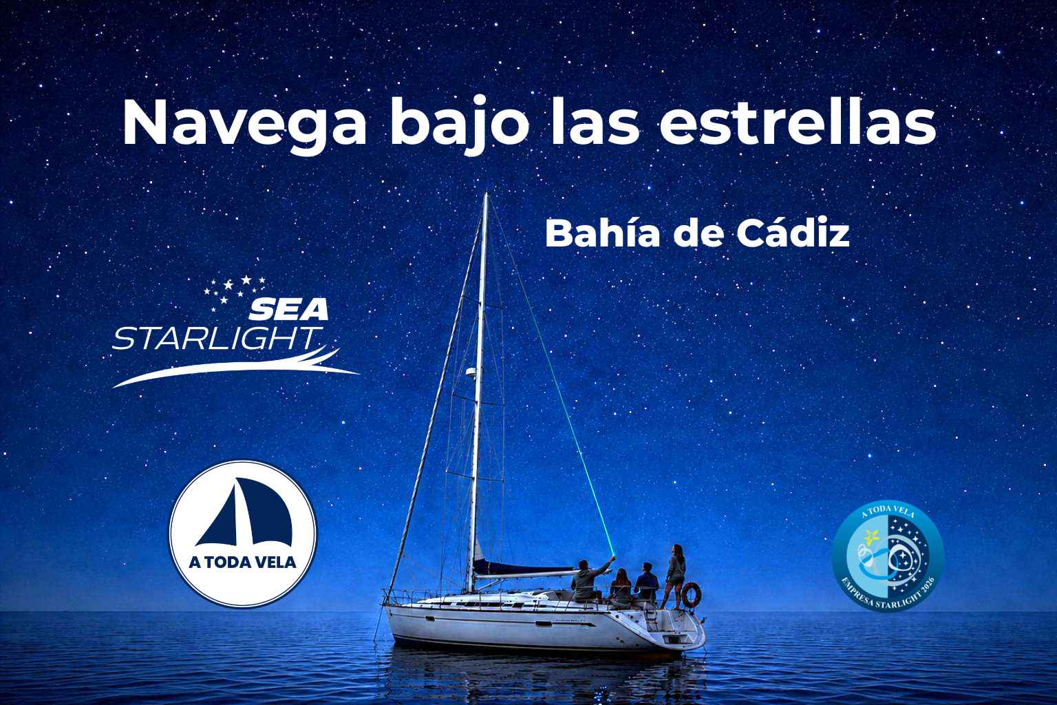 Navega bajo las estrellas en Cádiz
